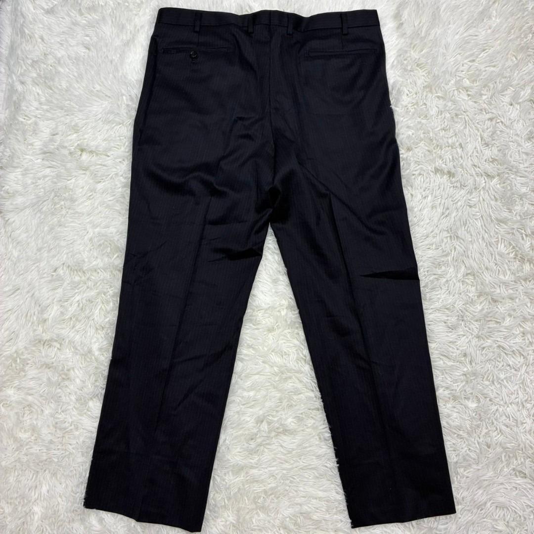 極美品 REGAL セットアップ テーラードジャケット ウール ストライプ 紺