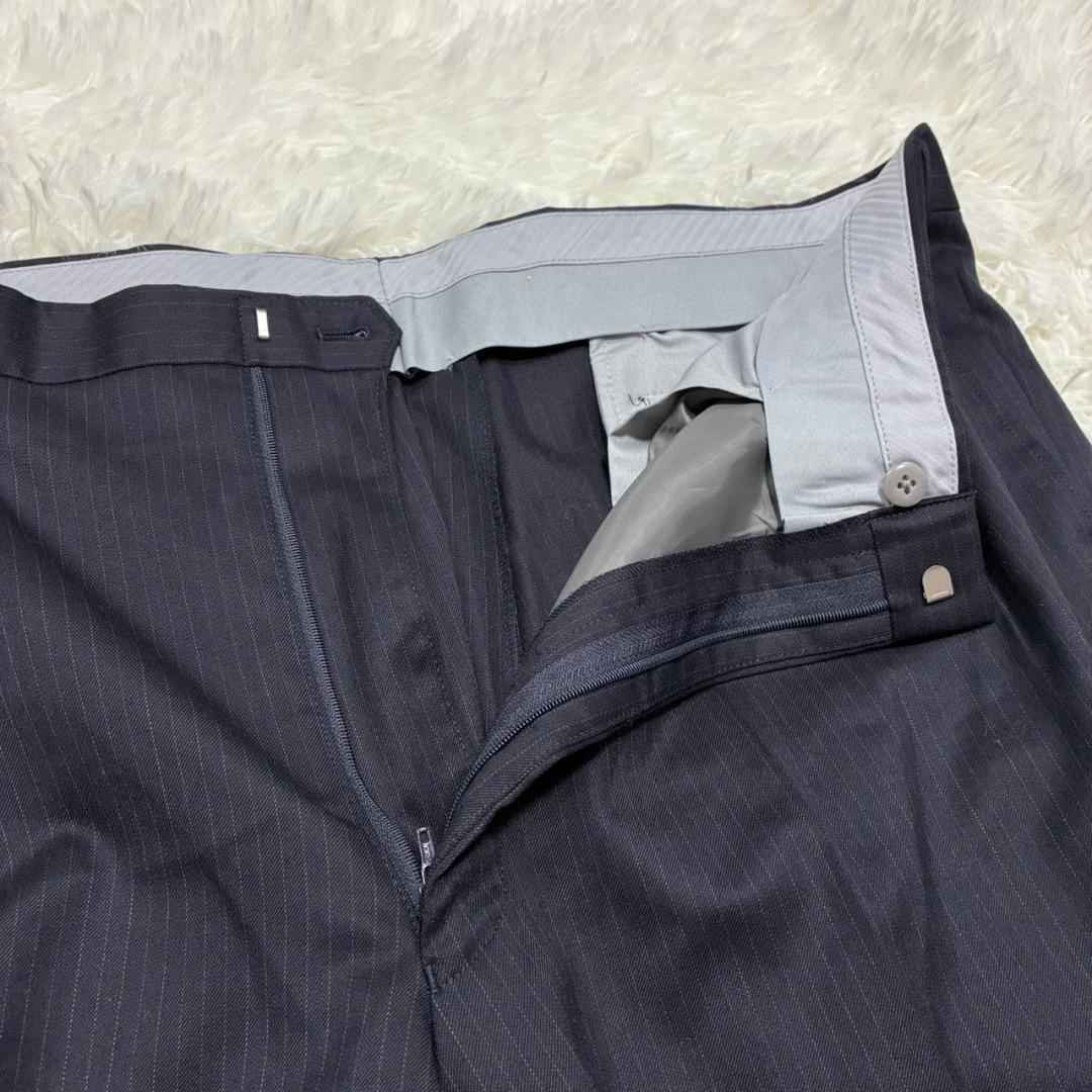 極美品 REGAL セットアップ テーラードジャケット ウール ストライプ 紺