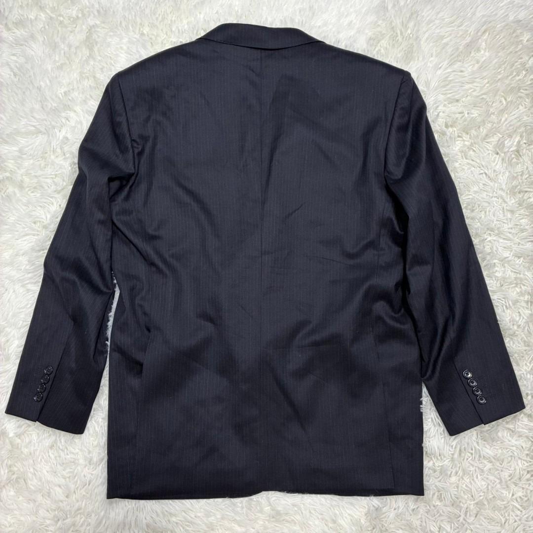 極美品 REGAL セットアップ テーラードジャケット ウール ストライプ 紺