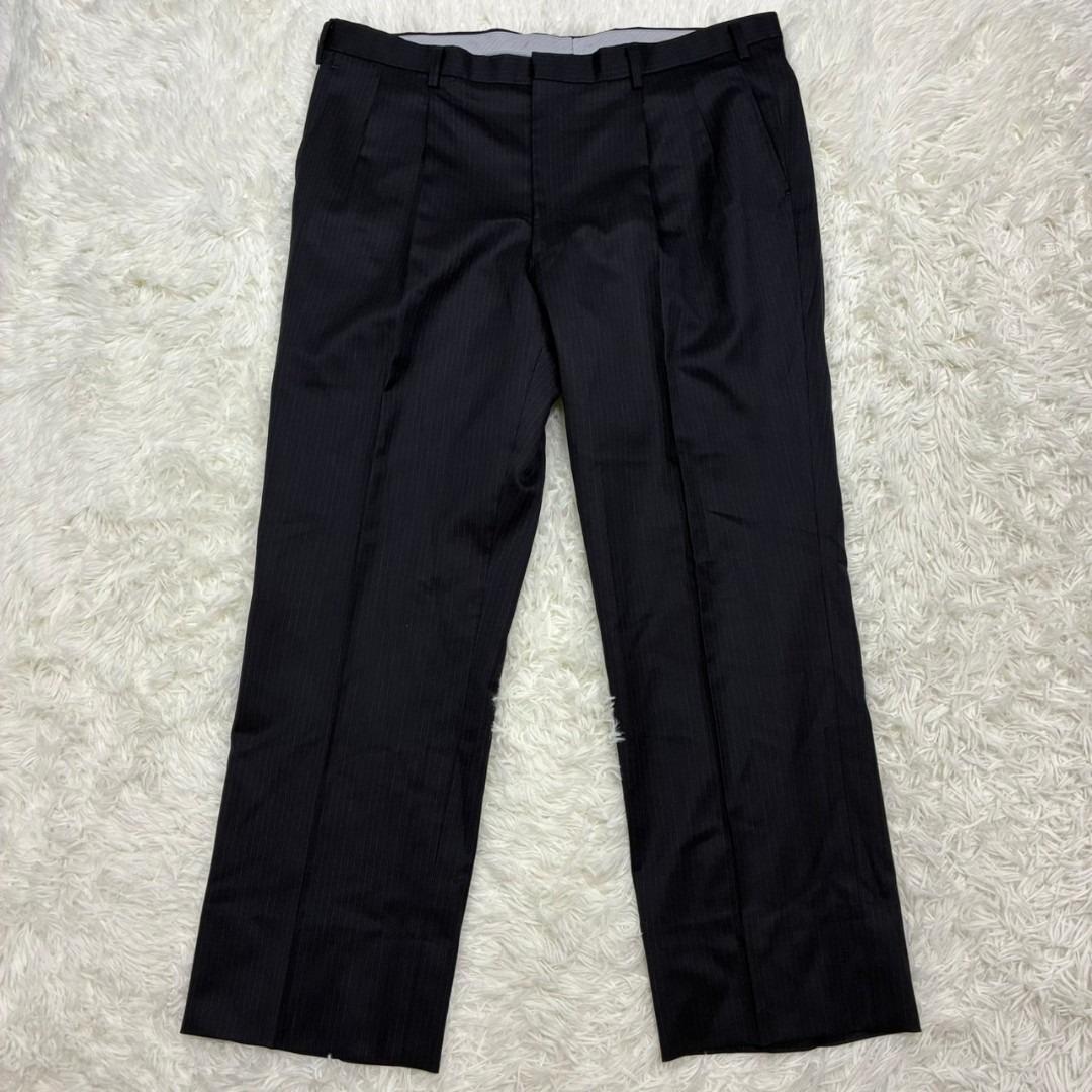 極美品 REGAL セットアップ テーラードジャケット ウール ストライプ 紺