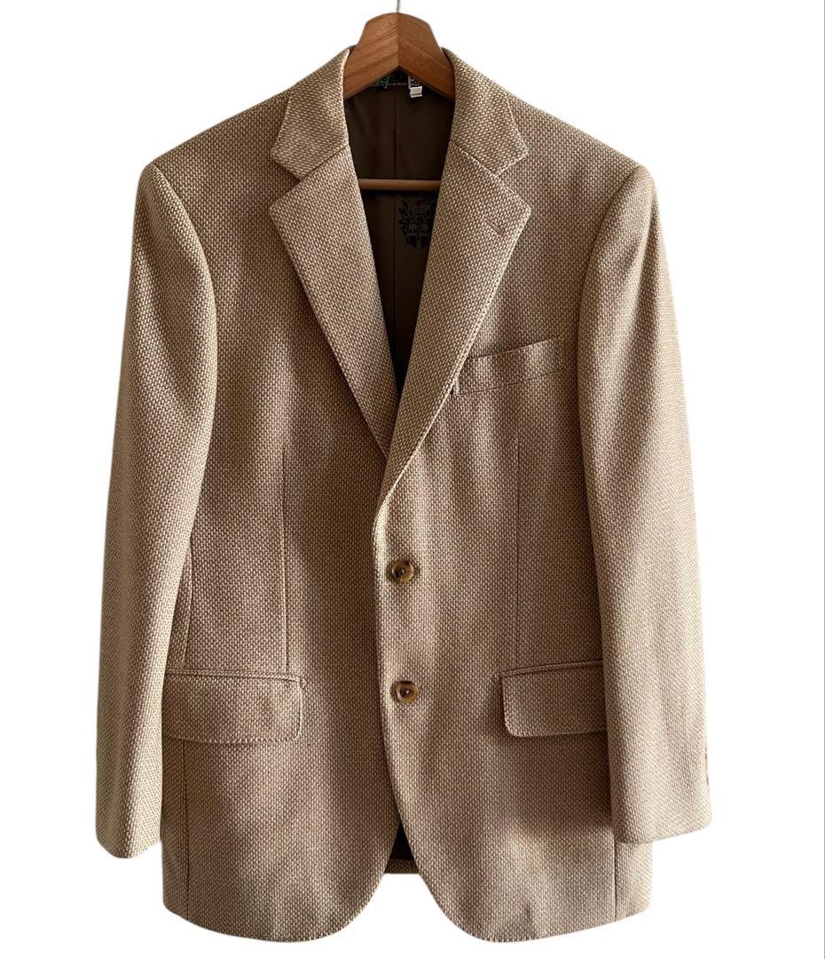 美品♡ メンズ 日本製♡ ダックス カシミヤ100% 上質 ジャケット ベージュ