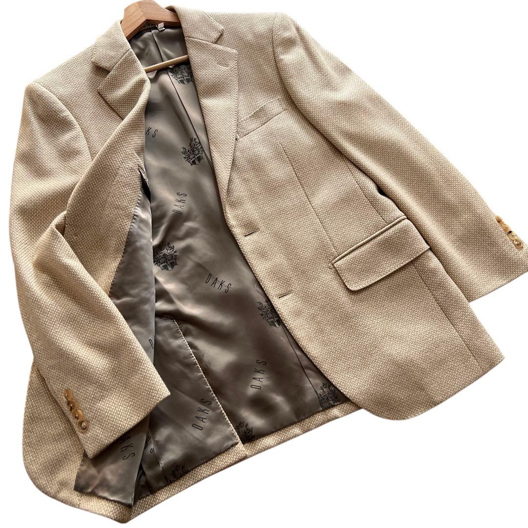 美品♡ メンズ 日本製♡ ダックス カシミヤ100% 上質 ジャケット ベージュ