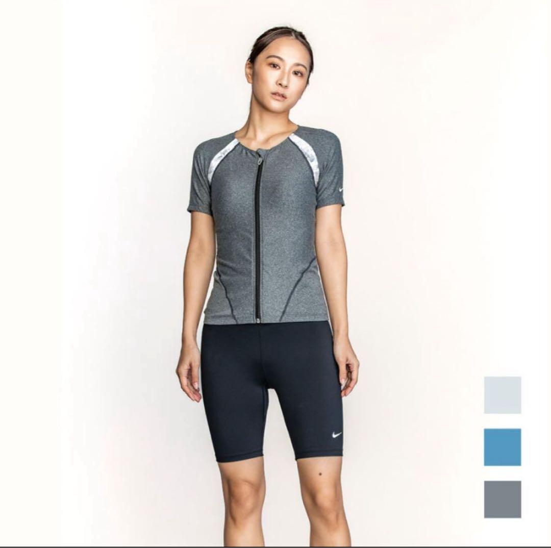【新品未使用】　NIKE スポーツ用水着 半袖トップス グレー