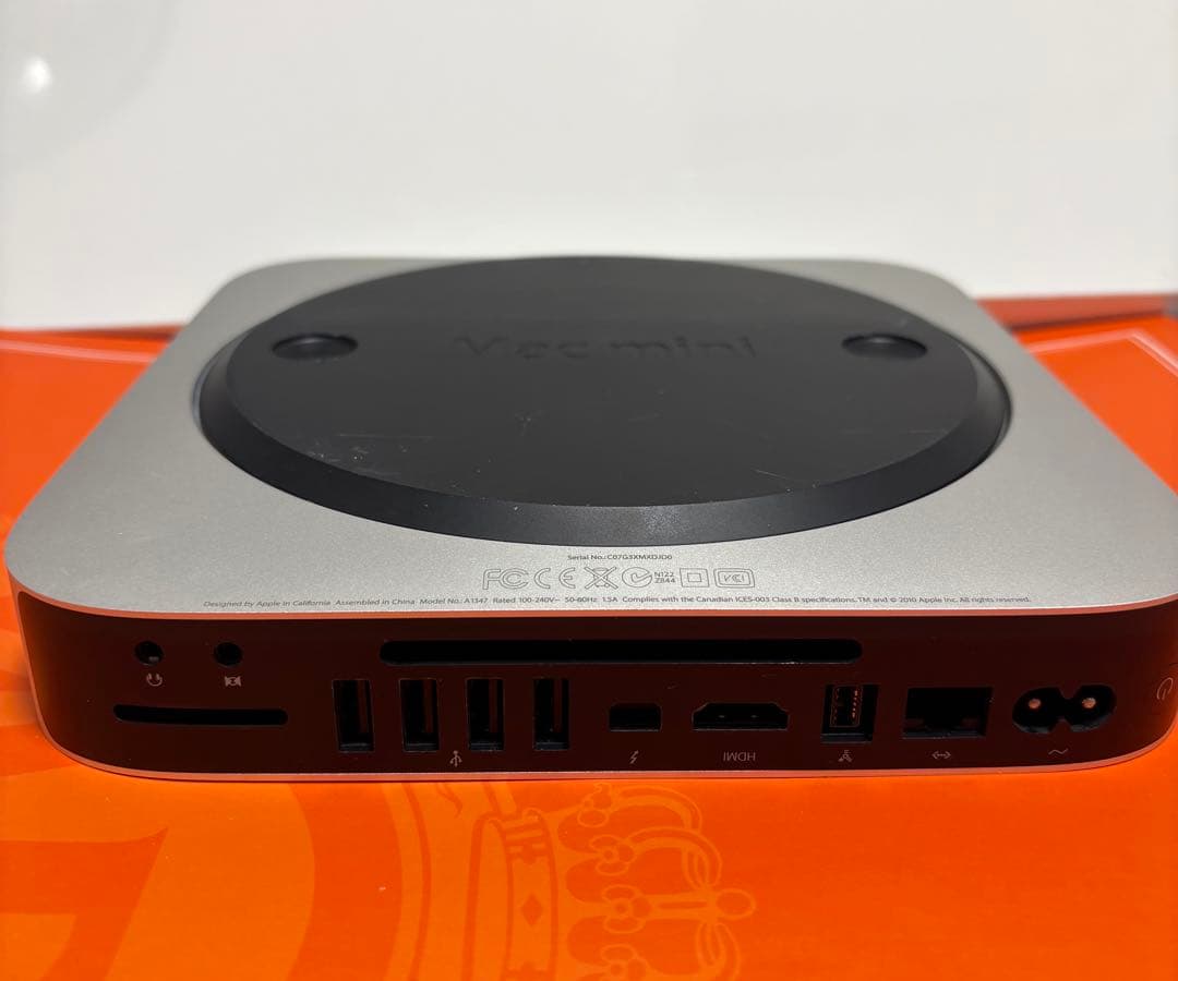 ミニPC Apple Mac mini 2011 intel CPU: i5-2.5Ghz