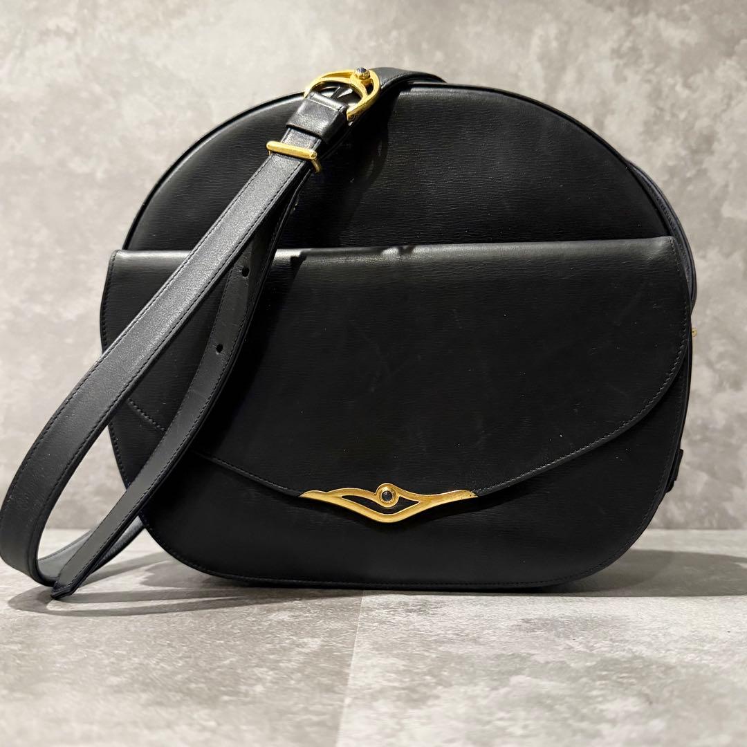 ⭐️カルティエ⭐️サファイアライン ショルダーバッグ ブラック レザー