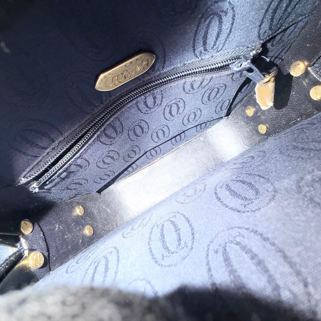 ⭐️カルティエ⭐️サファイアライン ショルダーバッグ ブラック レザー