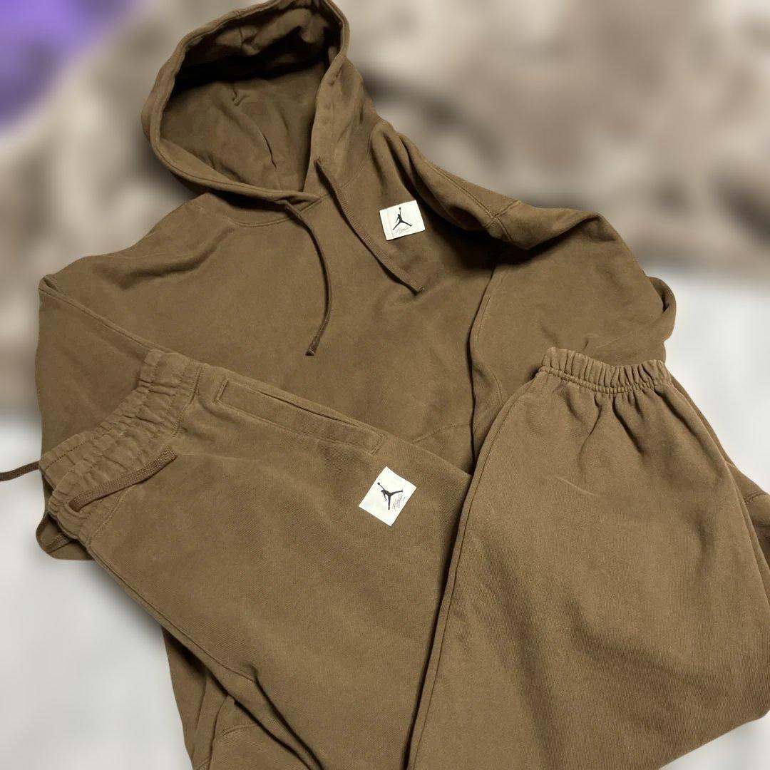 Jordan ブラウン フード付きスウェットセット　NIKE