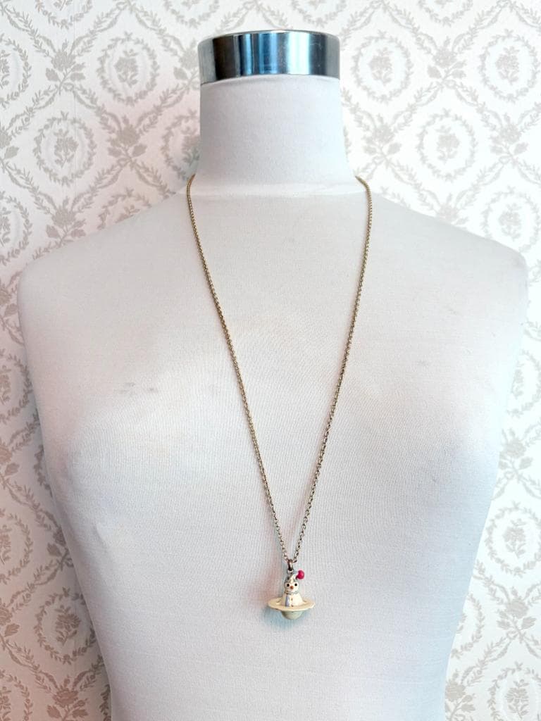 ヴィヴィアンウエストウッド スノーマン オーブ ネックレス 雪だるま