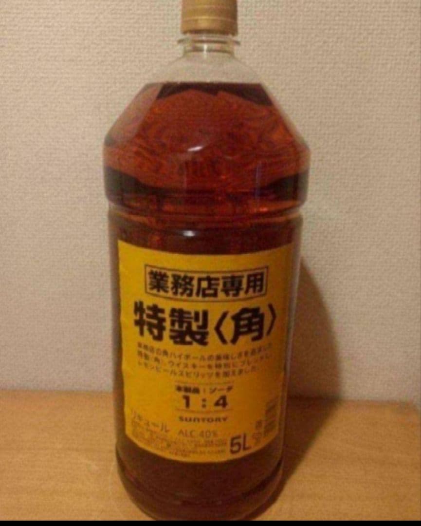 10/9限定値SUNTORY 業務用 特製〈角〉 5L 40%