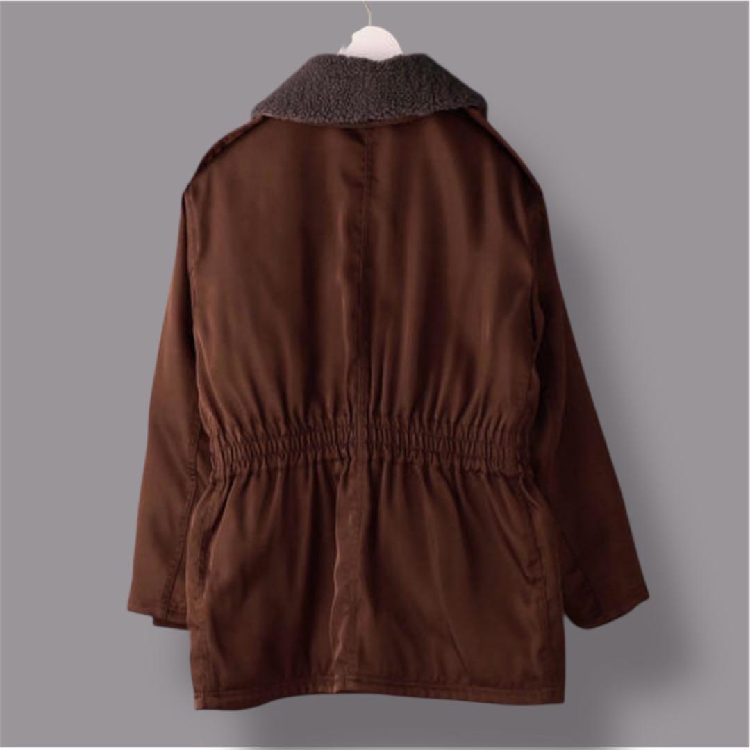ジャケット・アウター 6(ROKU) BOA COLLAR ZIP COAT B