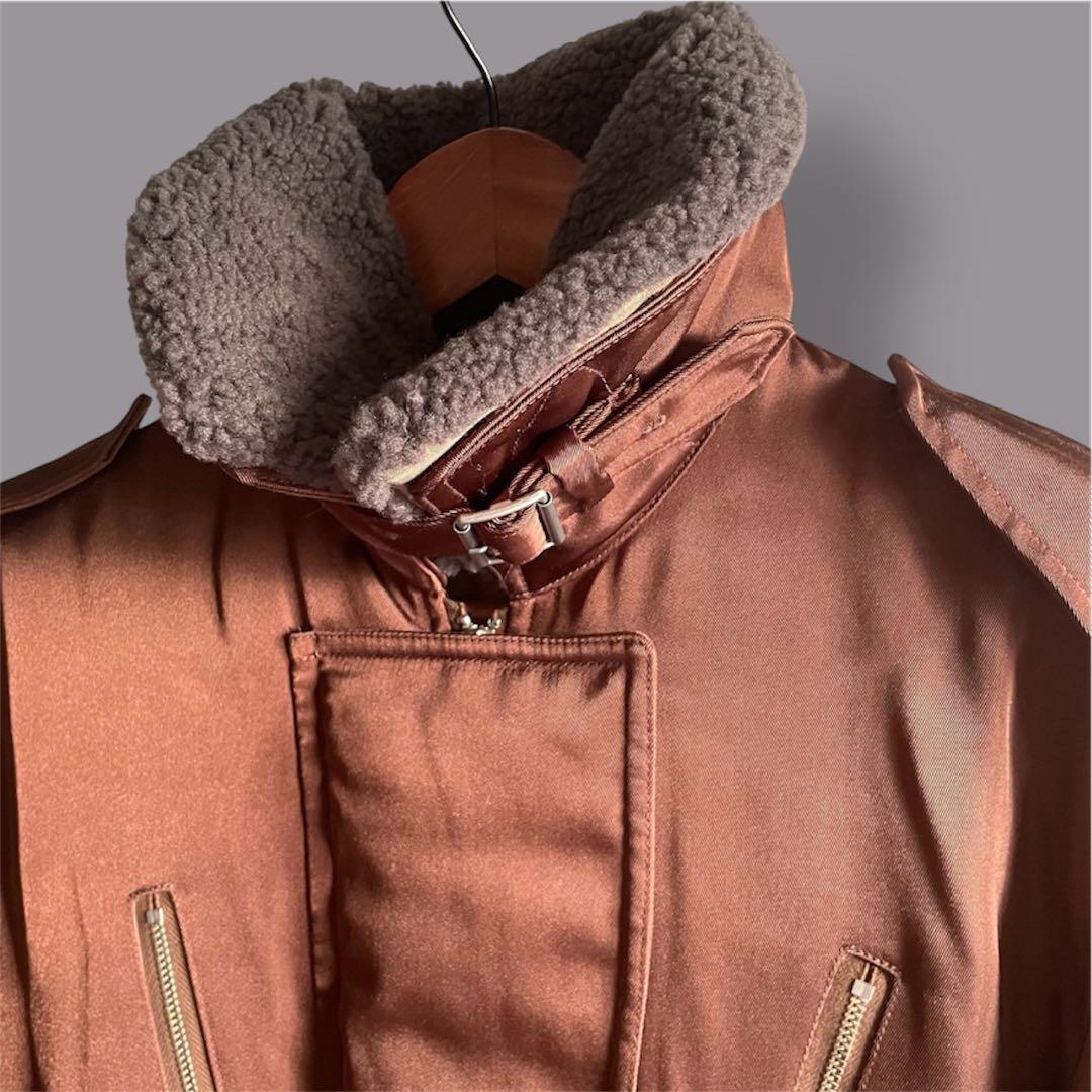 ジャケット・アウター 6(ROKU) BOA COLLAR ZIP COAT B