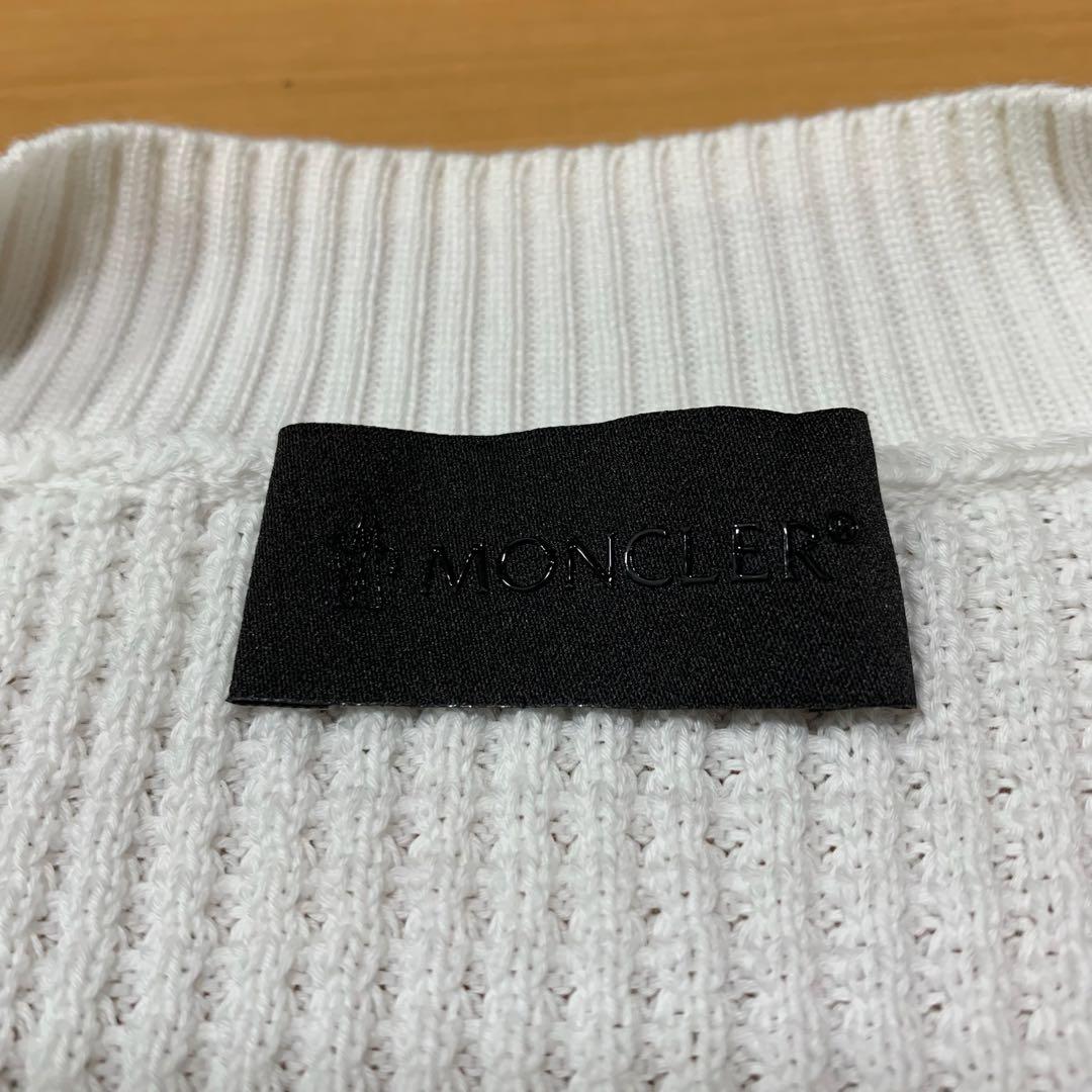 〔美品タグ付〕モンクレール　セーター　ニット　ホワイト　M 国内正規品　5P66