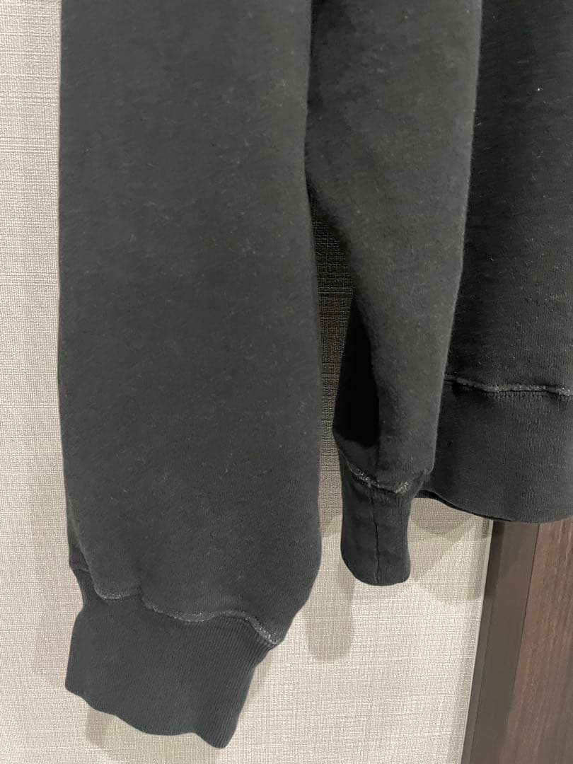 REMI RELIEF NAVY LABEL 綿アクリル裏毛ラグランクルー