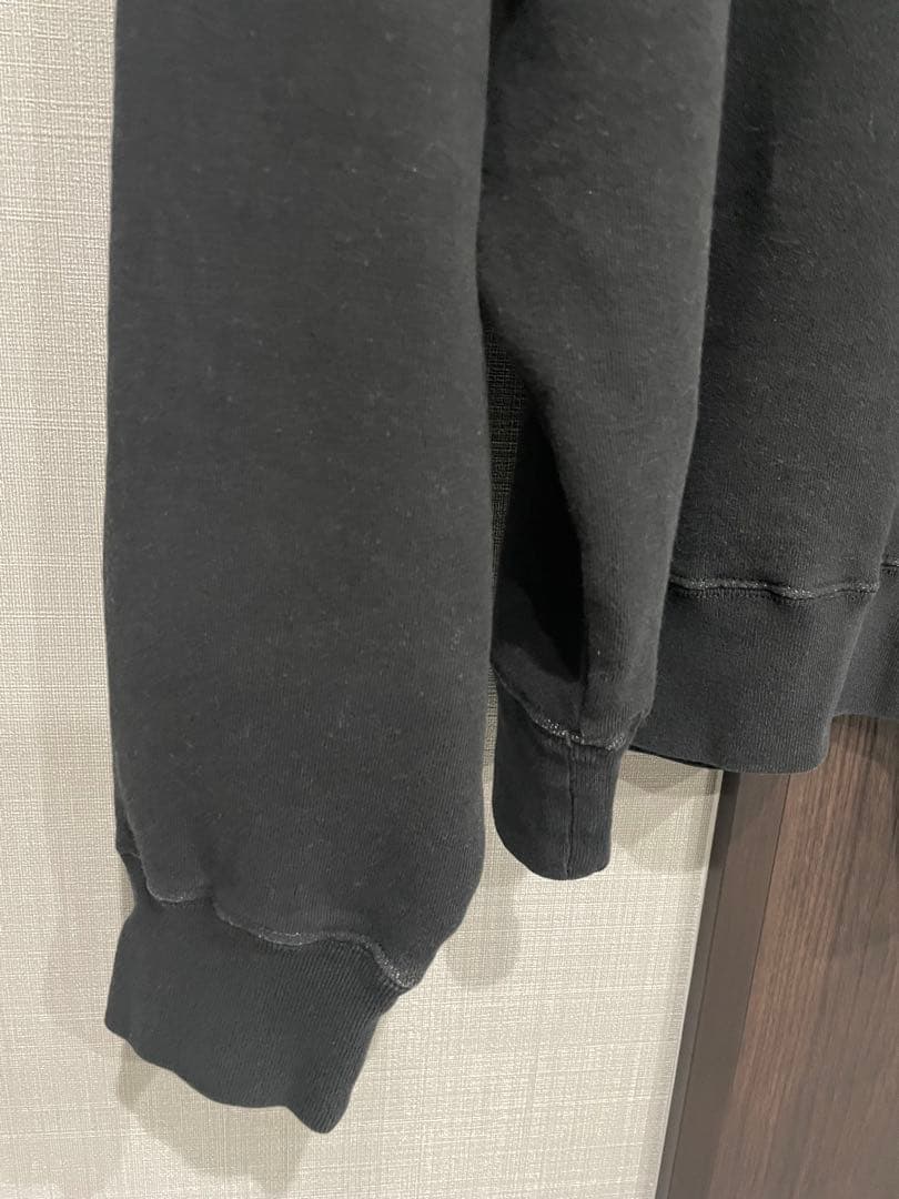 REMI RELIEF NAVY LABEL 綿アクリル裏毛ラグランクルー