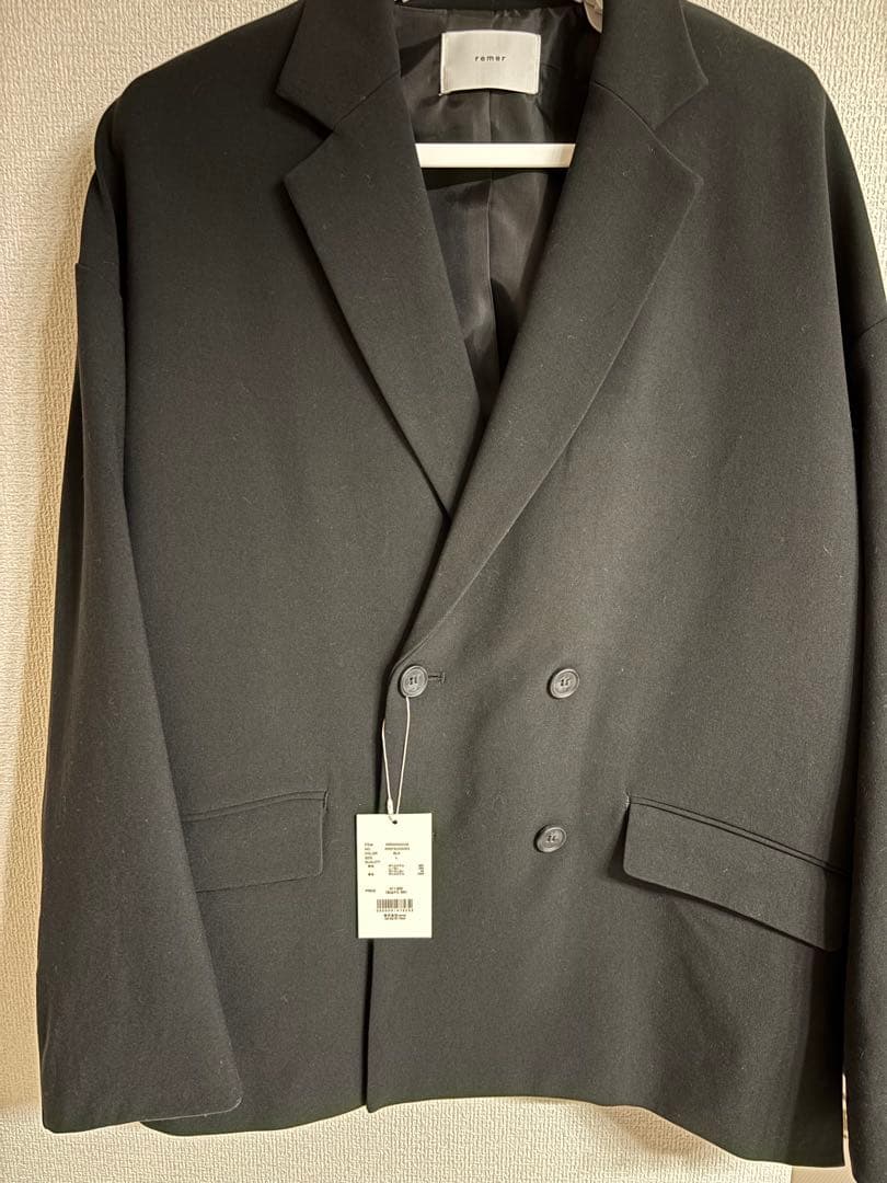 remer ルーズベーシックダブルテーラードジャケット、スラックスのセットアップ