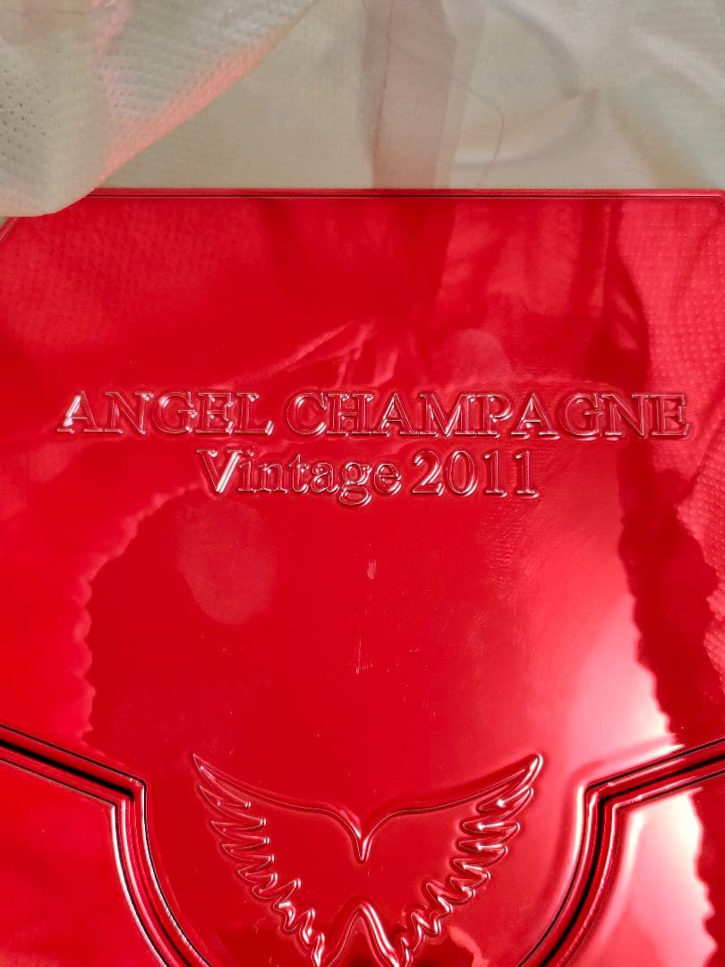 【未開栓】エンジェル シャンパン メタリックレッド Vintage 2011