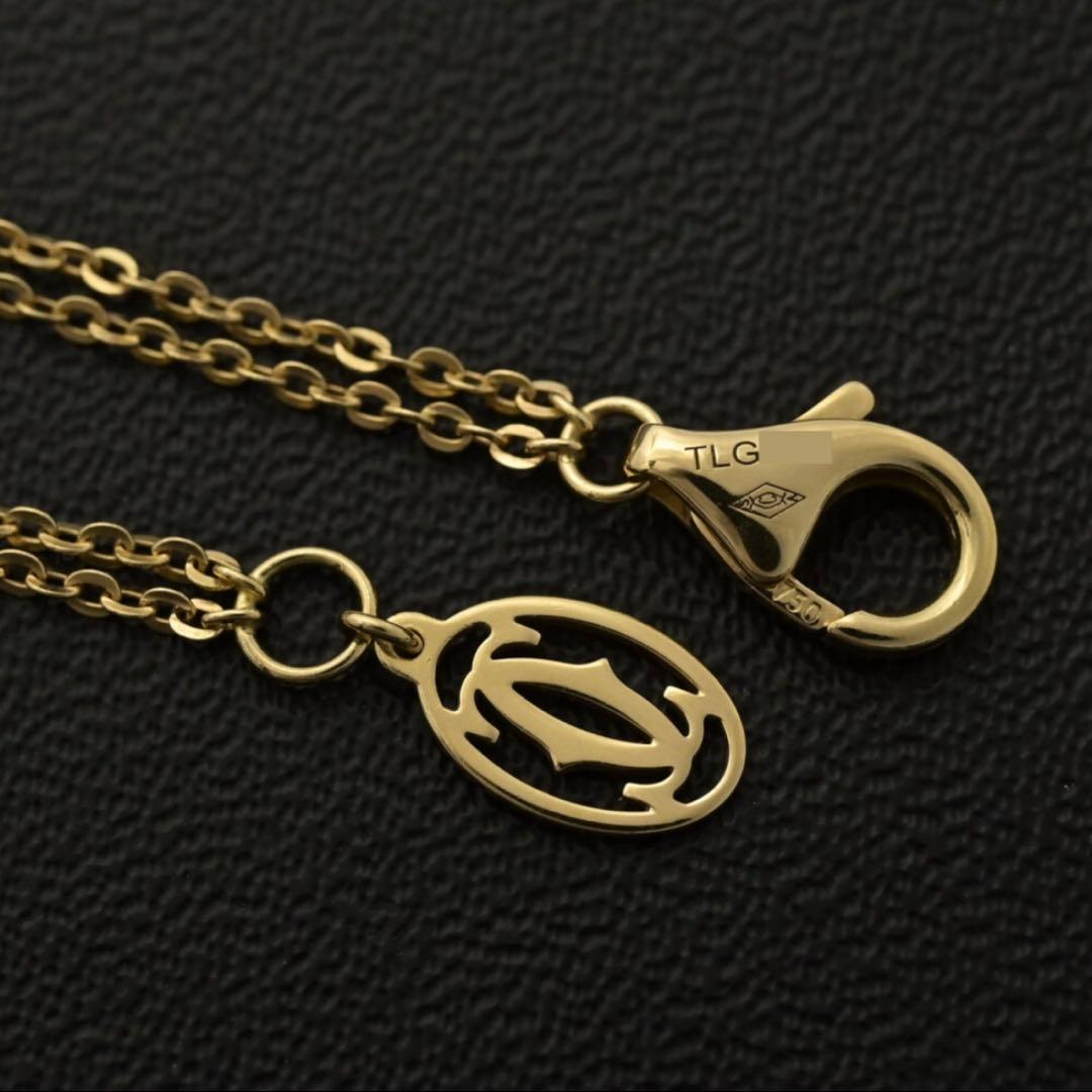 Cartier カルティエ トリニティ ダブルチェーン ネックレス ペンダント