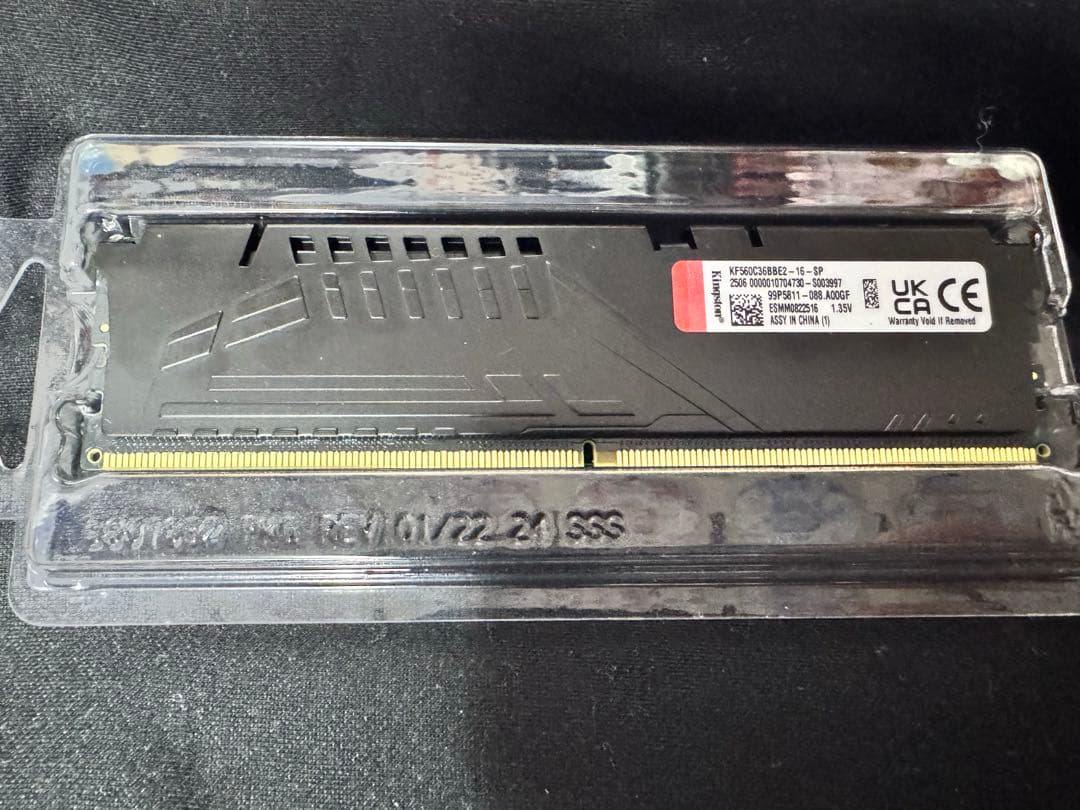 動作確認済み　Kingston FURY DDR5 16GBx2 6000MHz