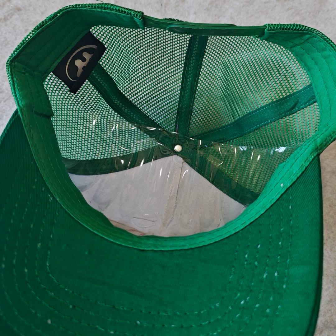 MOWALOLA グリーン/ホワイト キャップ