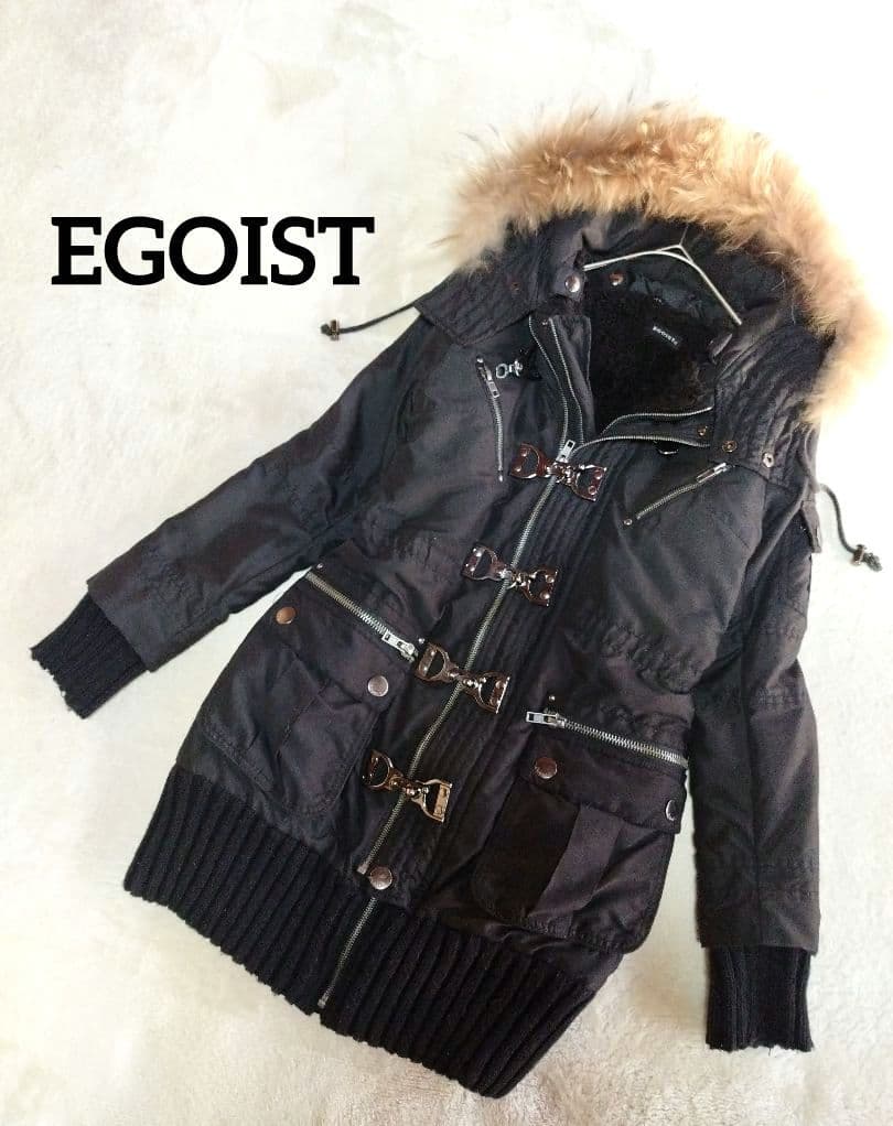 y2k 平成ギャル N3B EGOIST モッズコート ファー グランジ 美品