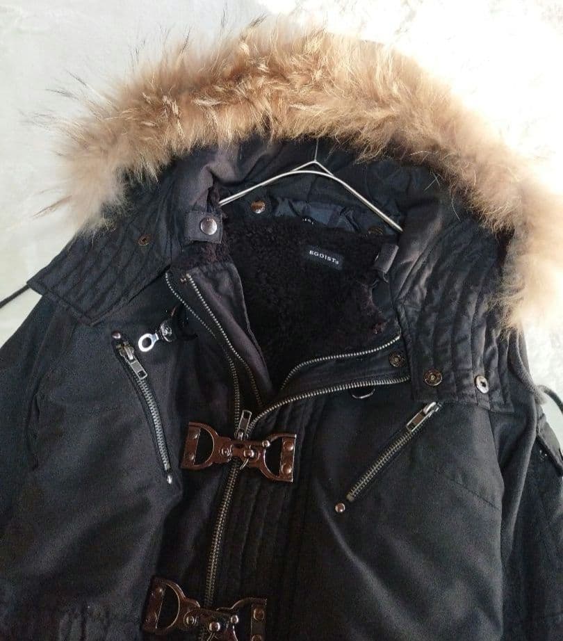 y2k 平成ギャル N3B EGOIST モッズコート ファー グランジ 美品