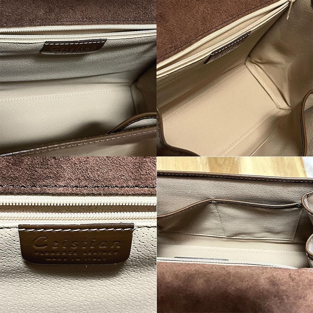 クリスチャン フローレンス 馬柄 ハンドバッグ レザー イタリア製 齋藤飛鳥