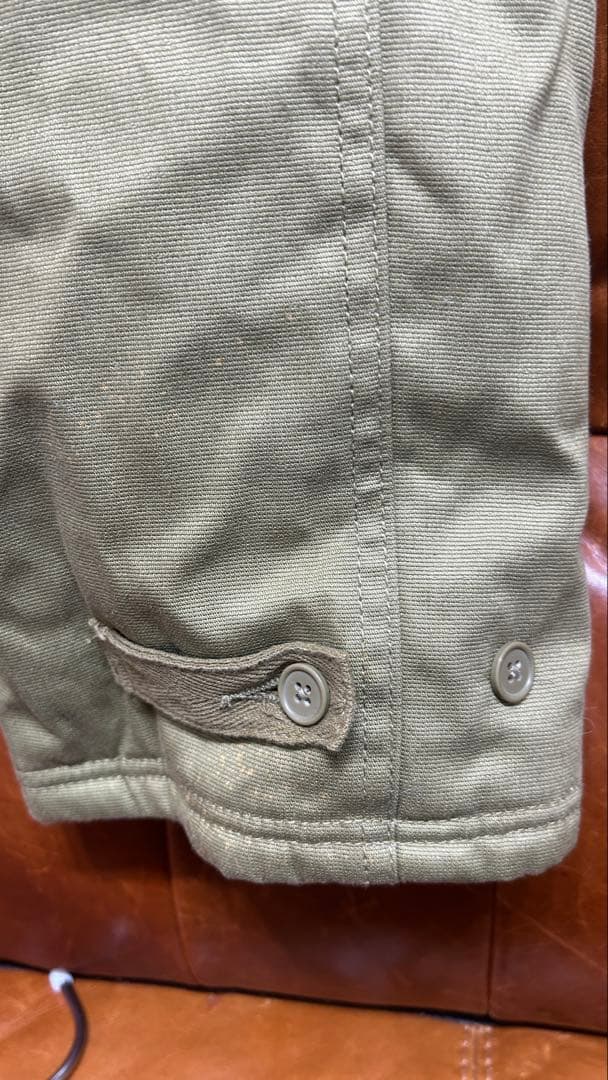 UNCROWD アンクラウド オーバーオール デッキパンツ オリーブ色 38