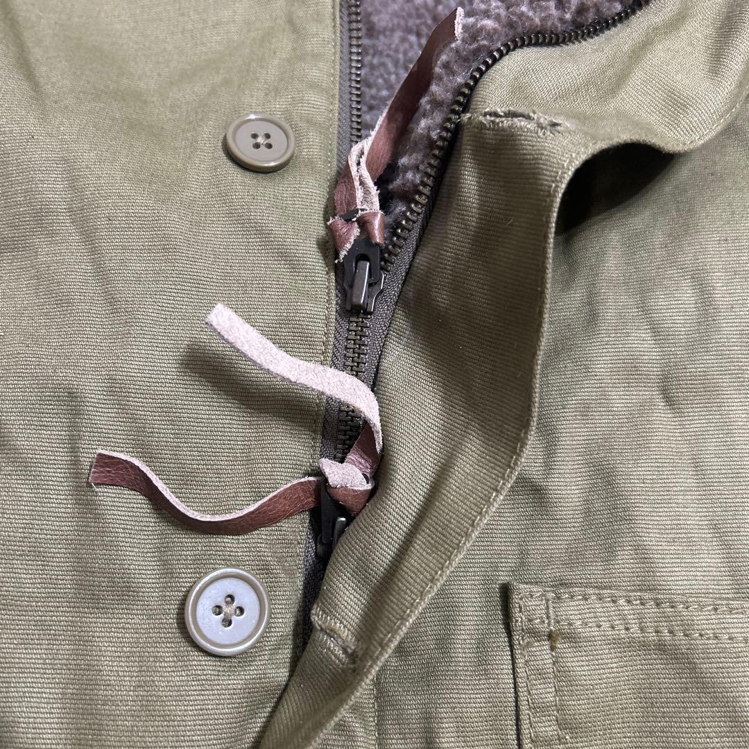 UNCROWD アンクラウド オーバーオール デッキパンツ オリーブ色 38