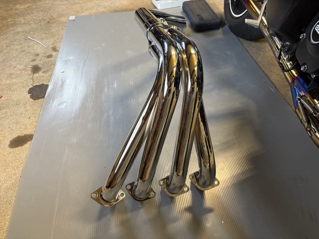 Z900RS ショート管 マフラー 60パイ メッキ 集合管 ほぼ新品