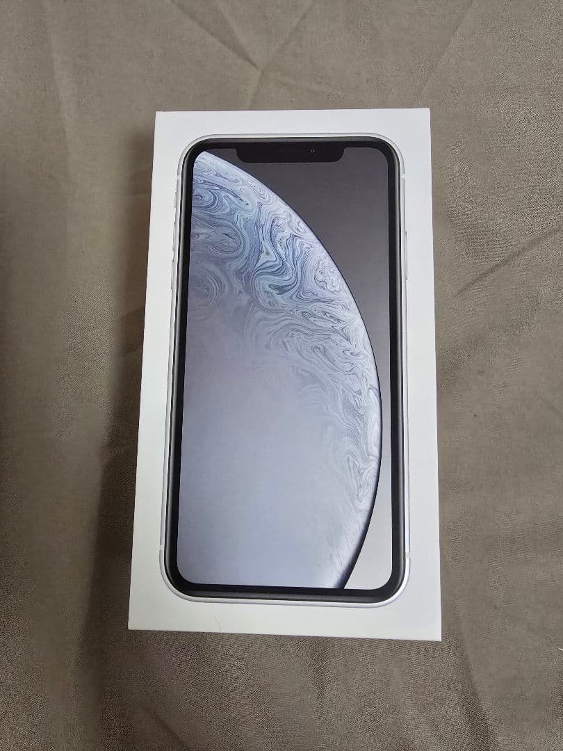 iPhone XR 128GB ホワイト 箱 イヤホン付
