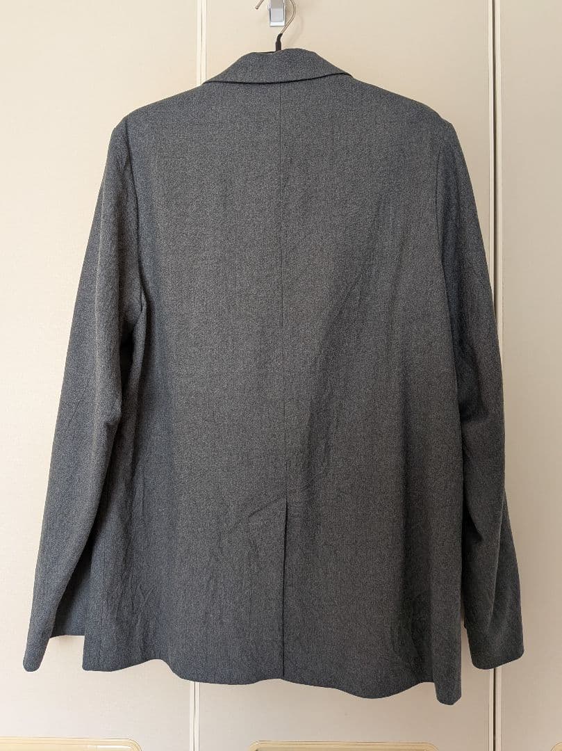 ジャケット・アウター ATON SHRINK FLANNEL JACKET 02 GRAY