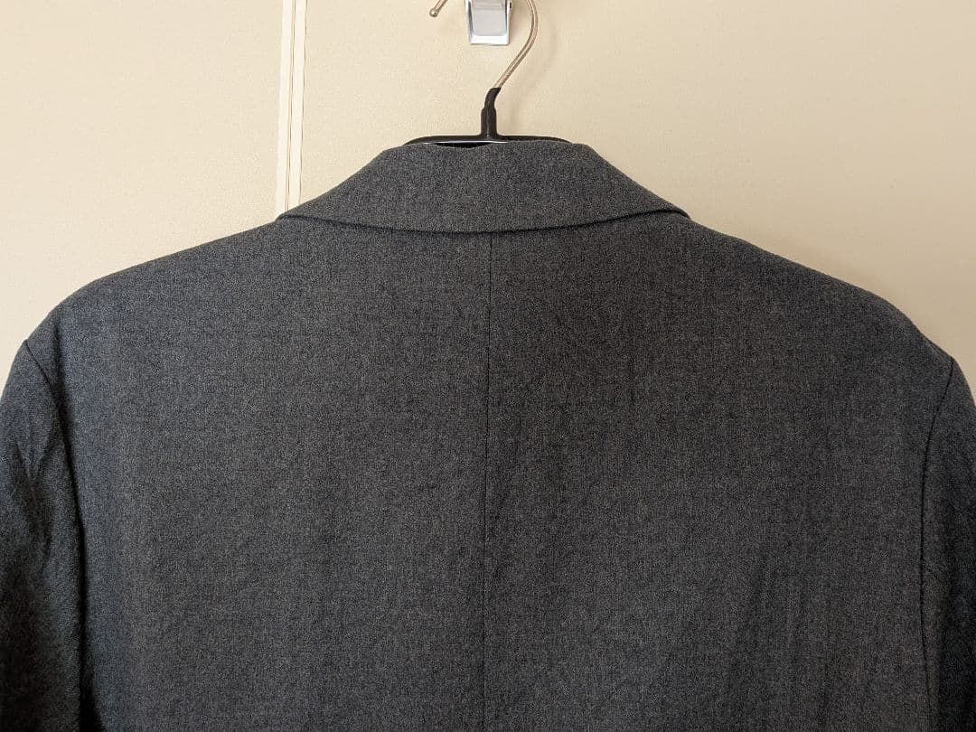 ジャケット・アウター ATON SHRINK FLANNEL JACKET 02 GRAY