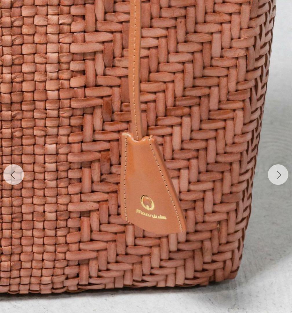 MOONJULE レザーメッシュバッグ