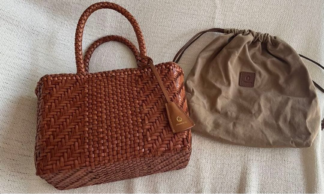 MOONJULE レザーメッシュバッグ