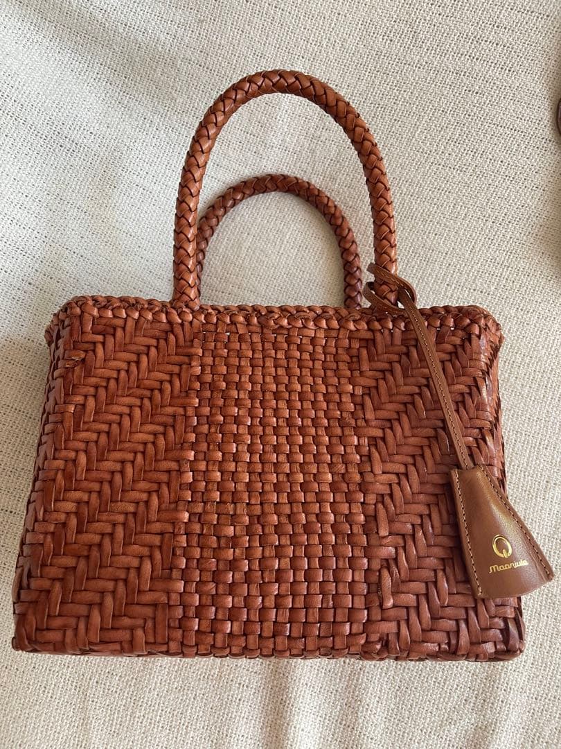 MOONJULE レザーメッシュバッグ