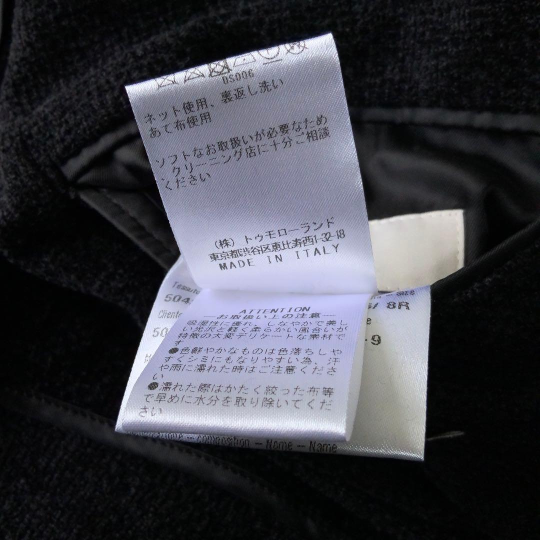 CARUSO カルーゾ Butterfly シルクジャケット46 黒 伊製 美品