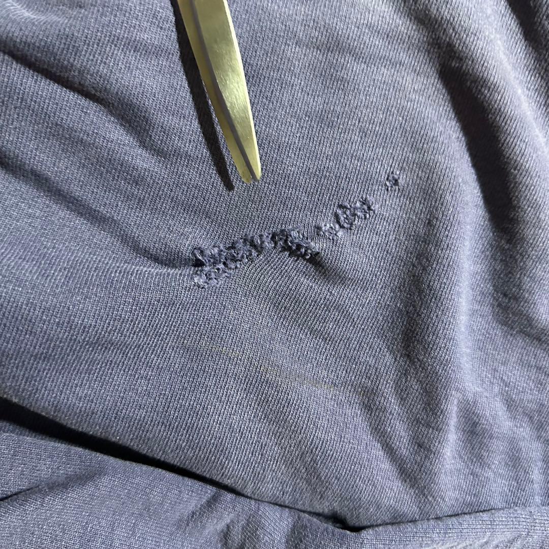 90s USA製 チャンピオン リバースウィーブ 茄子紺 ワンポイント プレーン