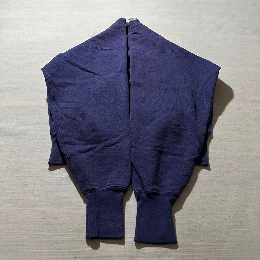 90s USA製 チャンピオン リバースウィーブ 茄子紺 ワンポイント プレーン