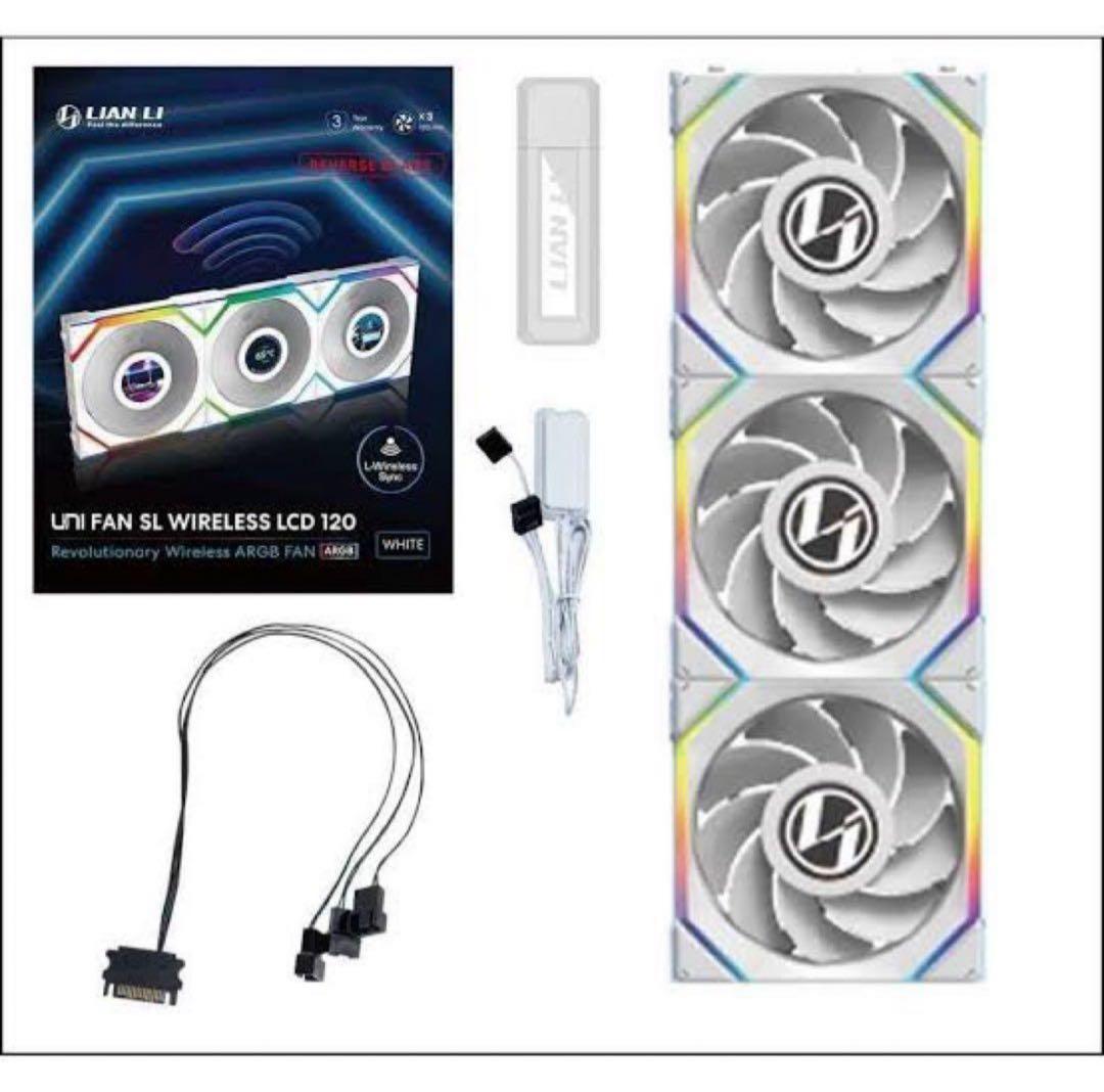 PC用ファン・クーラー LIANLI UNI FAN SL Wireless LCD 120 3Pack