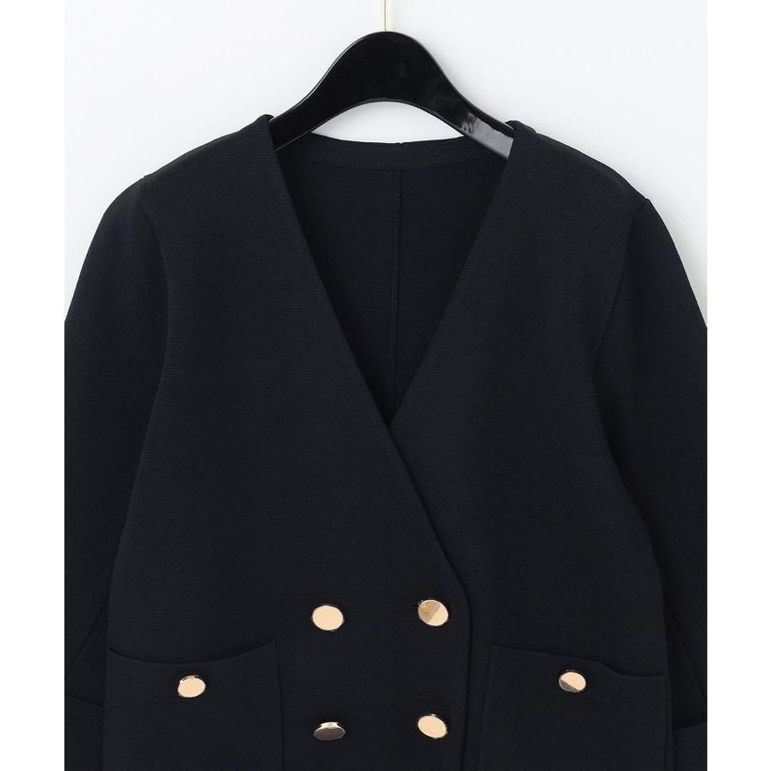 グレースコンチネンタル　ミラノリブダブルジャケット　36 未使用