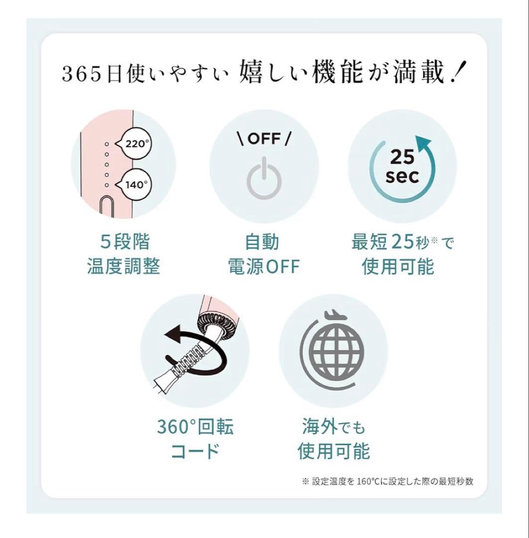 【新品】熱と風でうるおいケアMEDULLA ヘアアイロン ストレート＆カール