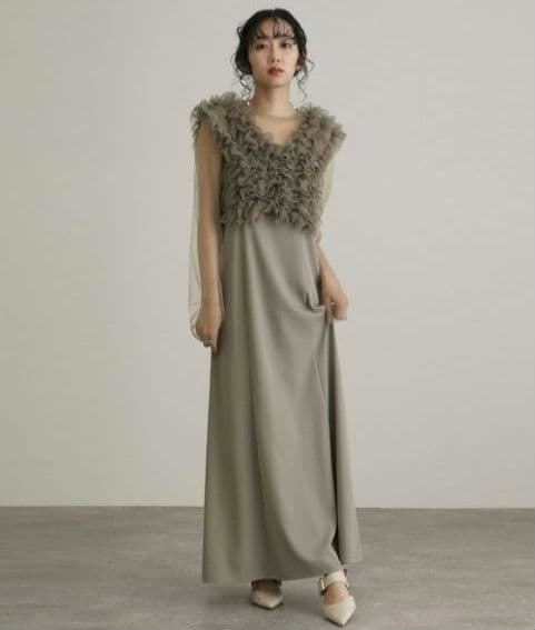 美品✨️atlo オケージョンドレス　フリルボレロ 　3点セット