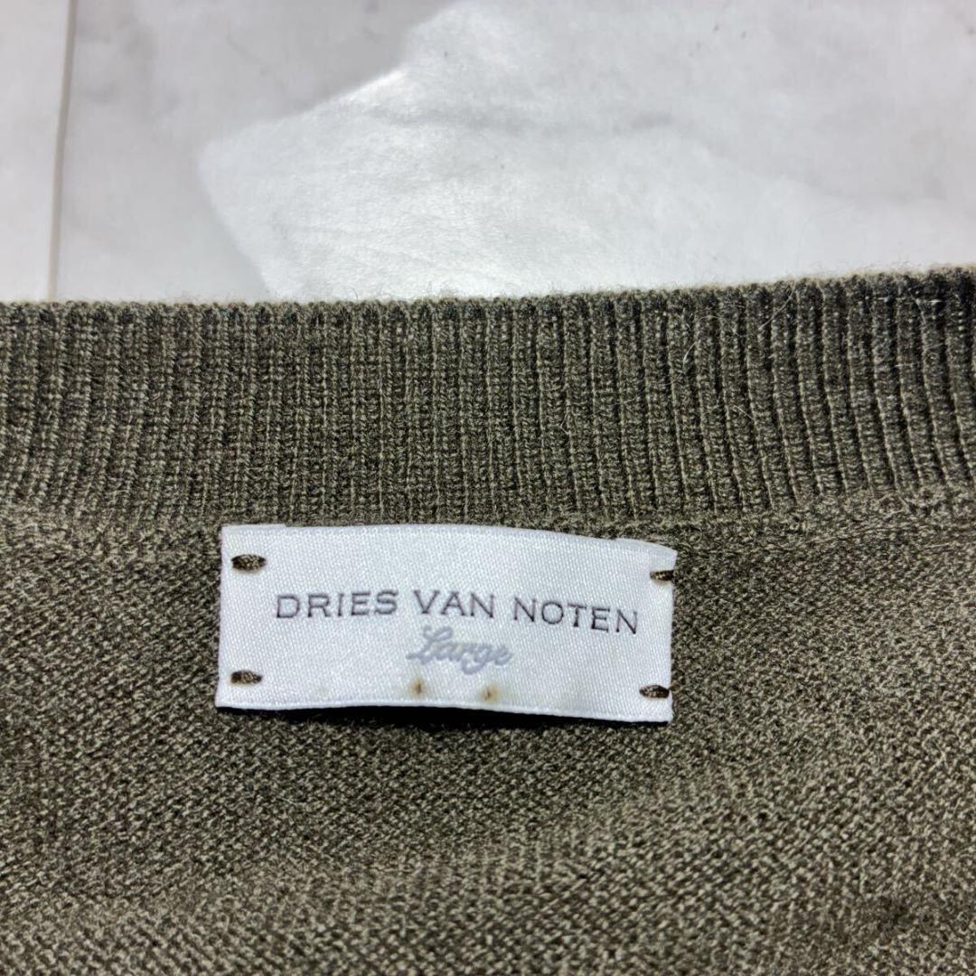 カシミヤ100%/ベルギー製⭐️ドリスヴァンノッテン セーター 変形　カーキ
