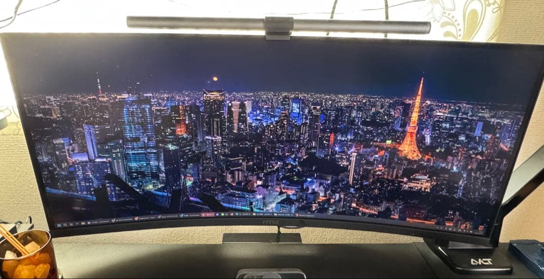 【美品】 MSI MAG342CQRV [34型/UWQHD/ワイド/曲面型]