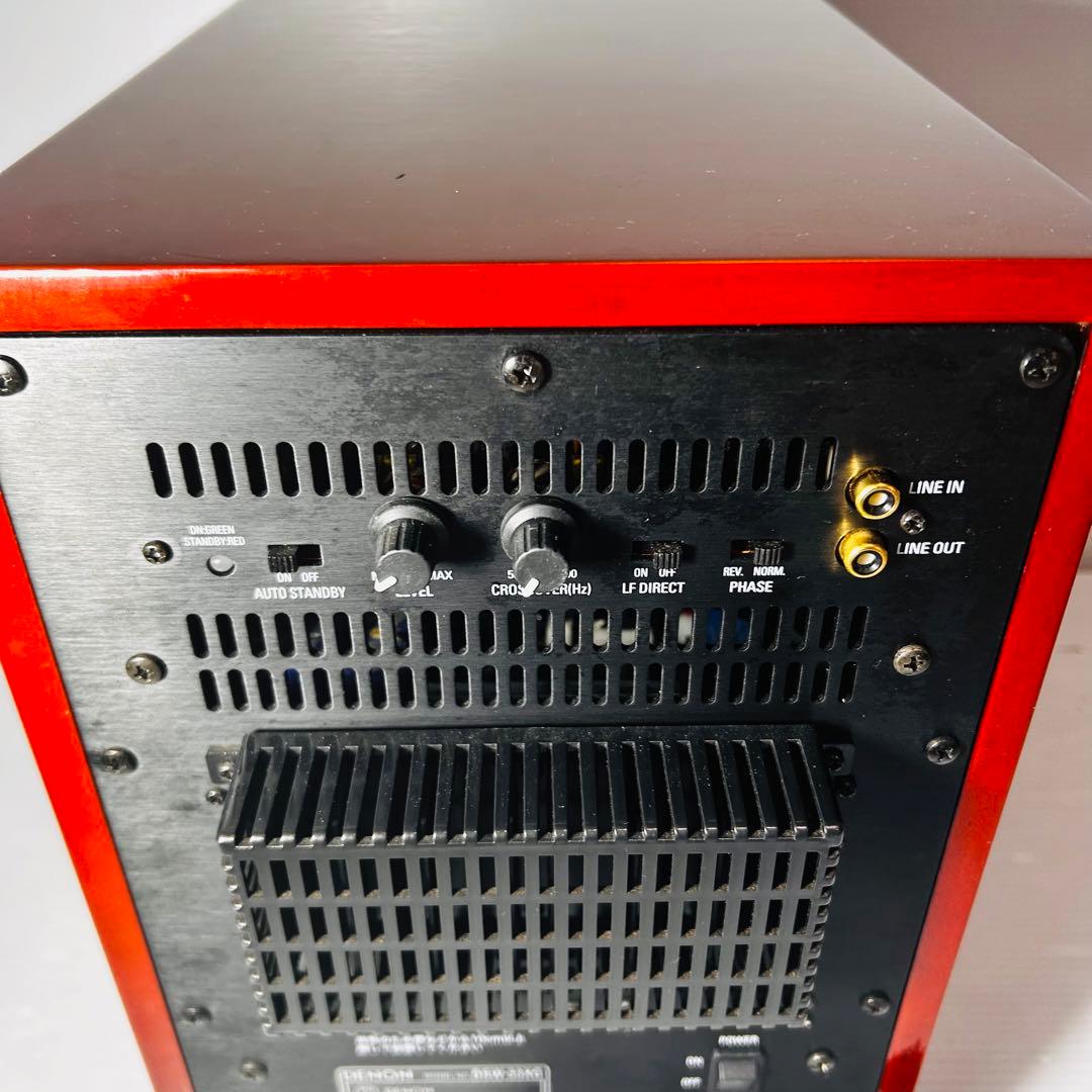 【美品】DENON サブウーファー　DSW-33XG 木目調