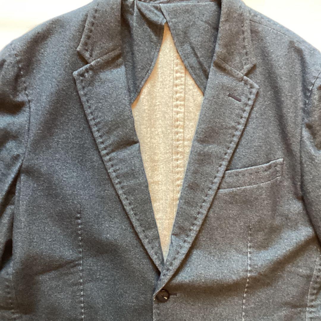 【中古】パルジレーリ　ジャケット　ブルーグレー　サイズ54 XL XXL