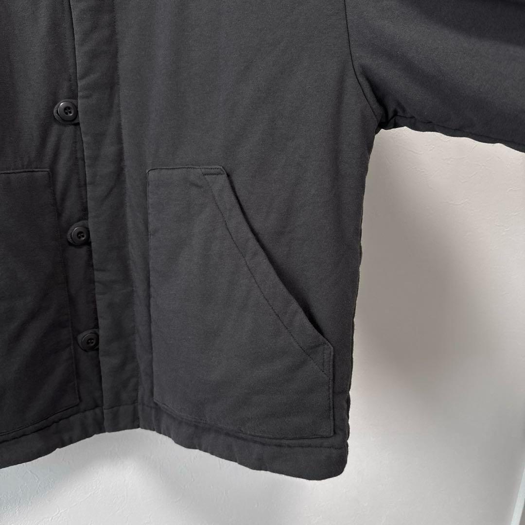 RNA-N 中綿カットソージャケット ノーカラー オーバーサイズ スミクロ