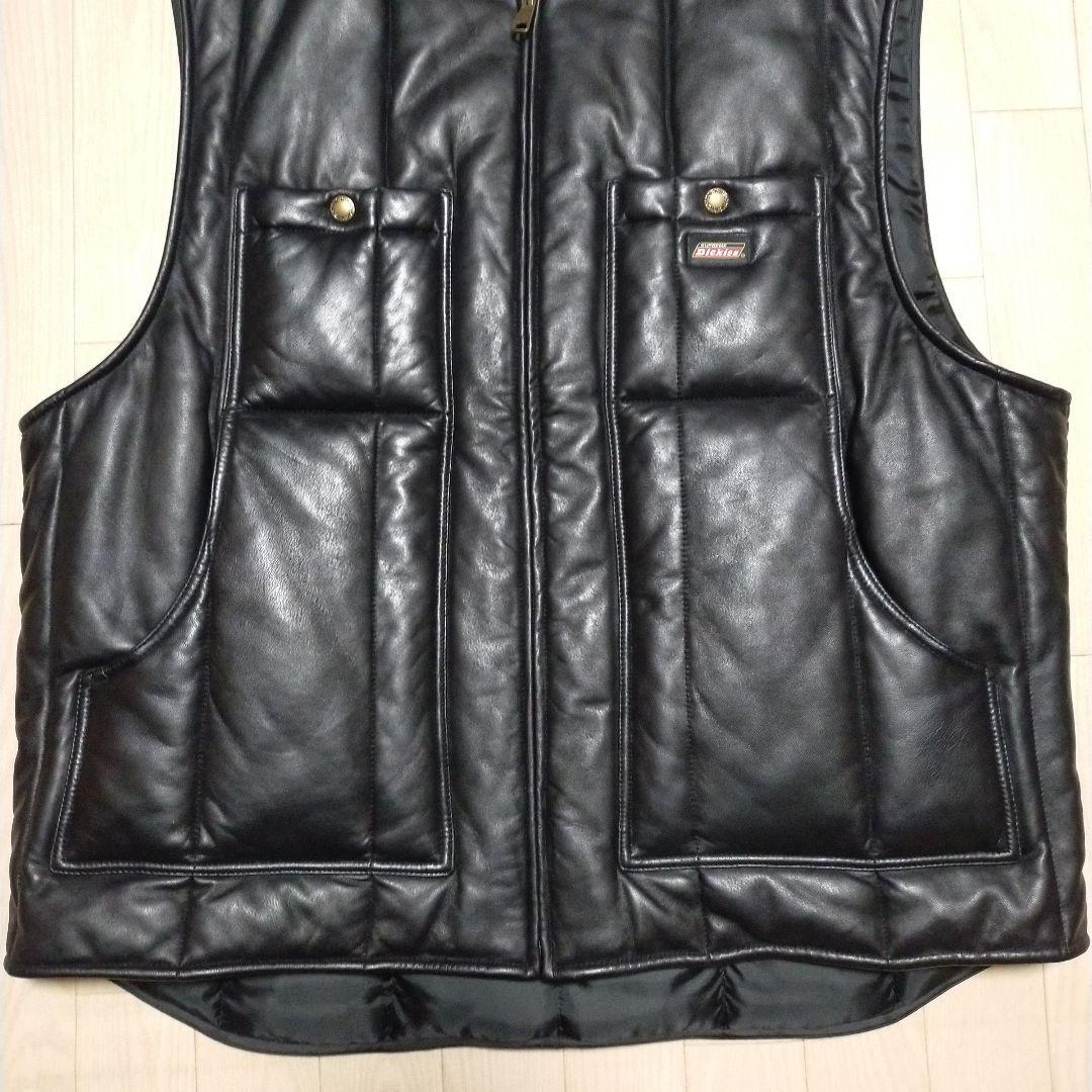 美品　Supreme × Dickies コラボコレクション　レザーワークベスト