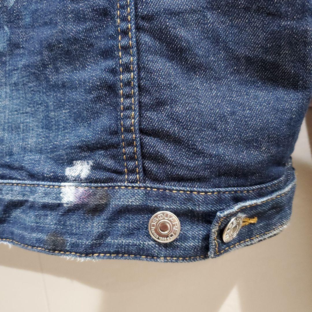 【レア！美品、XL相当】DSQUARED2 レザー切替 デニムジャケット、シャツ