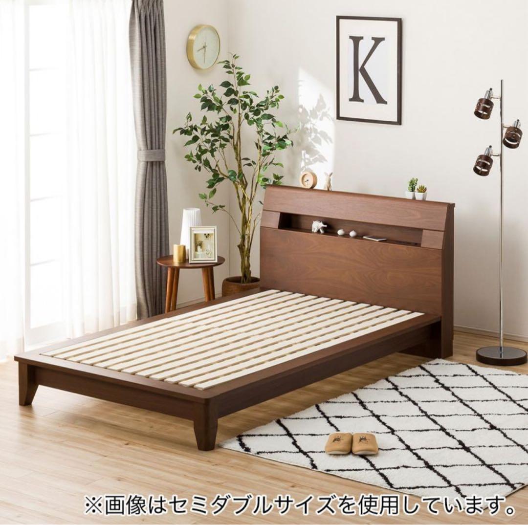 Jpn　ニトリ　ベッド ダブル すのこベッドフレーム(ロデリック)